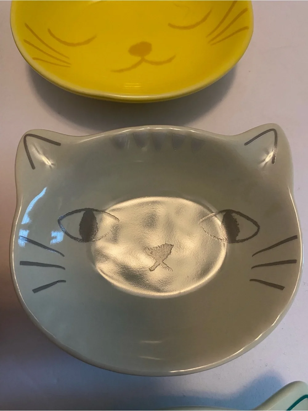 Danica Jubilee Purrfect Cat Face Pinch Bowl Set Of 6 Dishes All Different